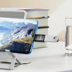 Переходник USB (м) to Type-C (п) Hoco UA17 черный